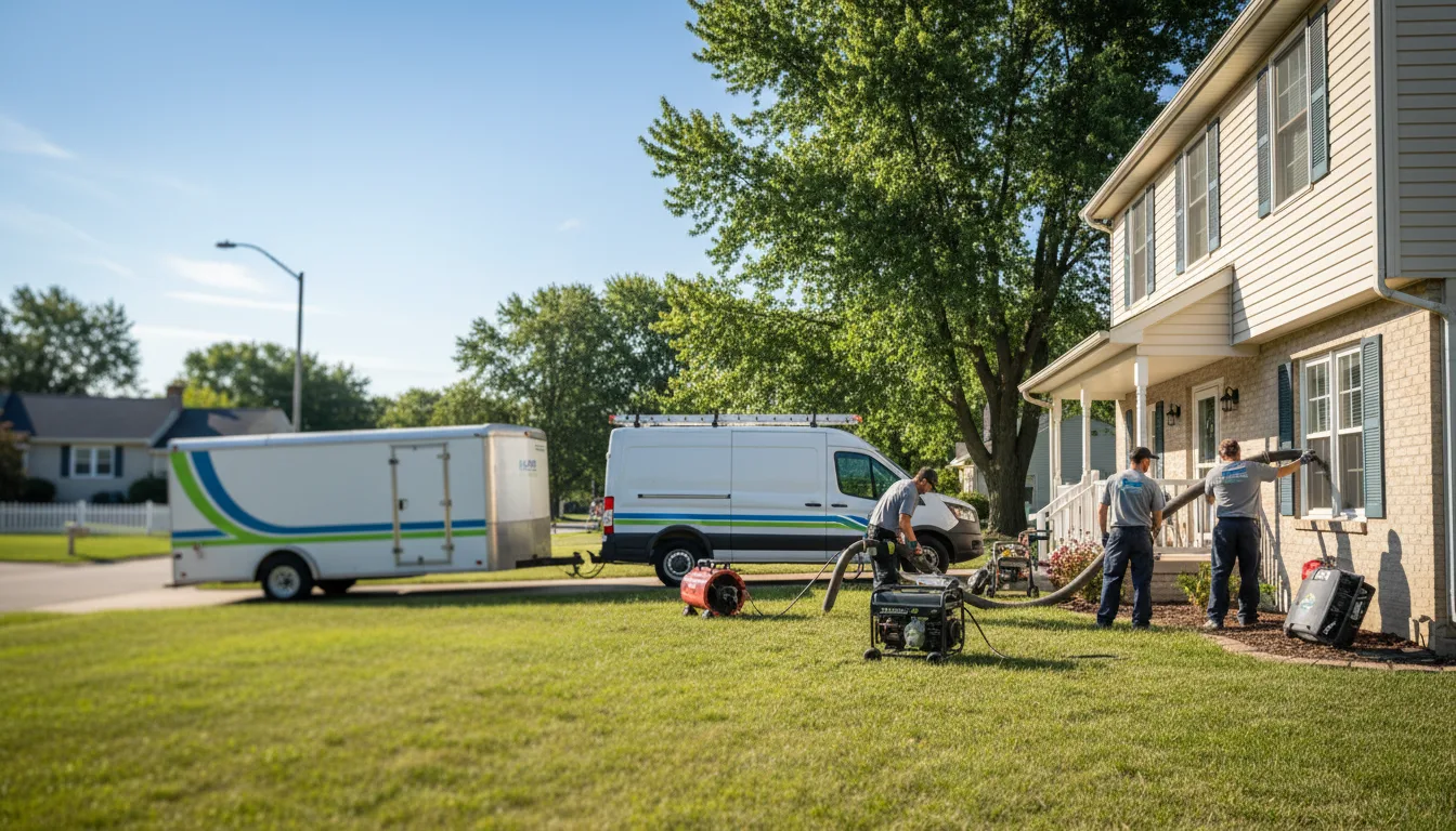 Flooded Basement Restoration And Cleanup With Repair in Kinderhook, IL near me